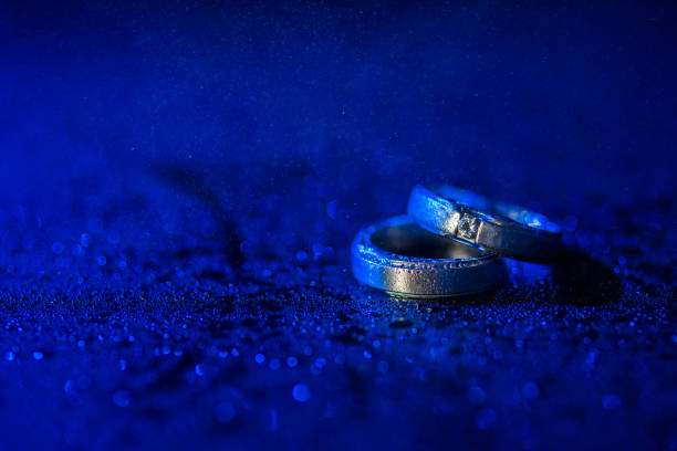 istock Wedding ring in the blues 1057439842