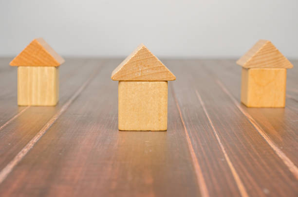 istock House wooden toy blocks 1057444212
