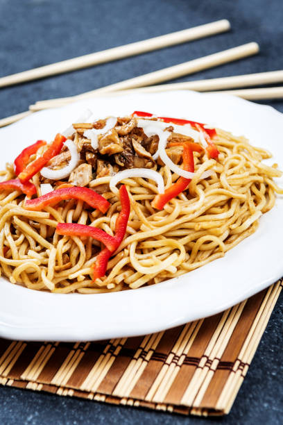 istock Chinese noodle with meat 1057444686