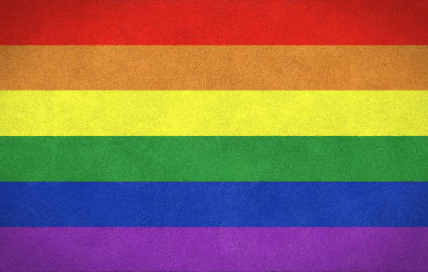 Flag of LGBT stock photo