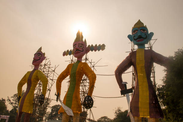 dussehra festival celebration in india dussehra festival celebration in india ravana in happy dussehra stock pictures, royalty-free photos & images