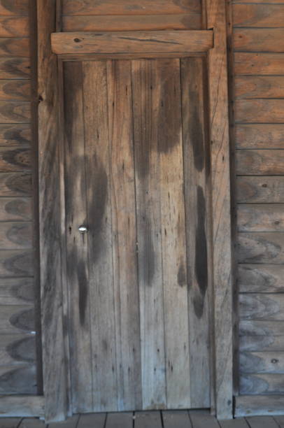 istock Old wooden door 1057452320