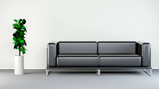 istock 3d rendering image of living room with sofa and coffee table 1057452662