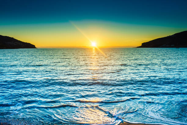 istock Sunset or sunrise over sea surface 1057454534