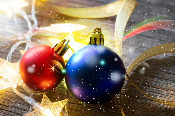 The love of Christ filled with hope.Celebrating birth, I decorated with Christmas balls and illumination.