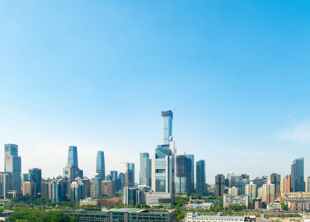 istock Modern urban architecture in Beijing 1057468494