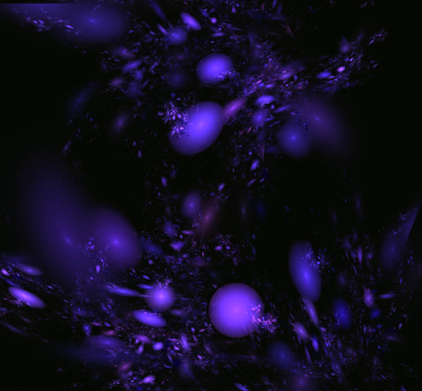 istock Purple fractal circle sphere. Fantasy fractal texture. Digital art. 3D rendering. Computer generated image. 1057469190