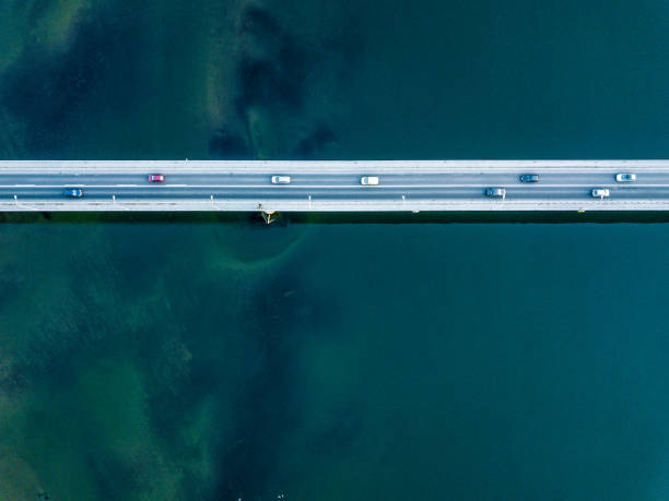 istock Aerial View of a Bridge Over a River 1057470986