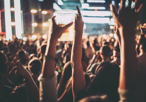 istock Having fun on a music concert! 1057477394