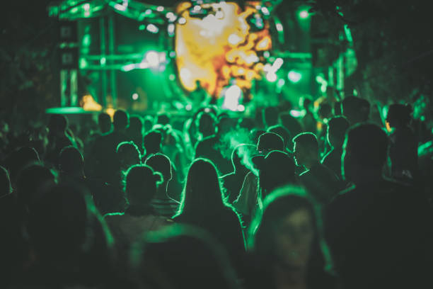 istock Crowd on music festival! 1057481004