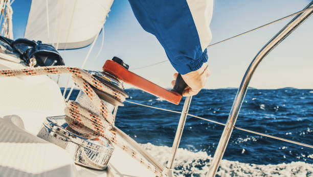 istock Sailing on yacht, Croatia 1057489658