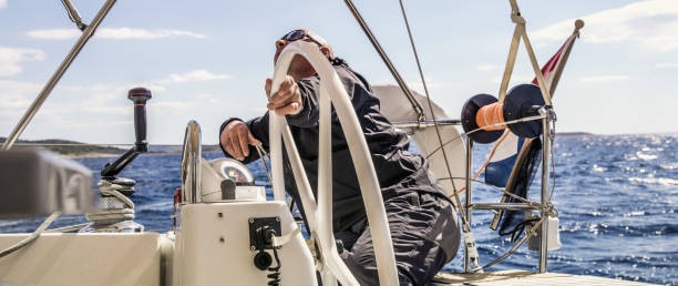 istock Sailing on yacht, Croatia 1057489766