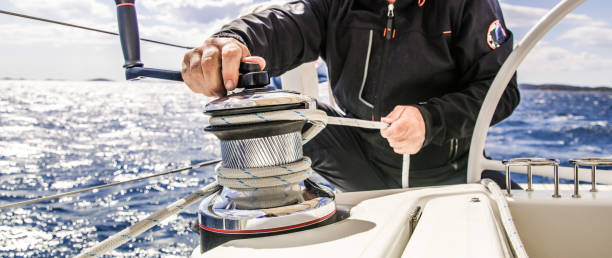 istock Sailing on yacht, Croatia 1057489768