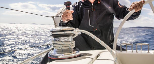 istock Sailing on yacht, Croatia 1057489774
