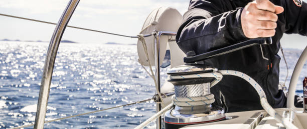 istock Sailing on yacht, Croatia 1057489810