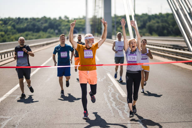 istock Yes! We have won the race! 1057493010