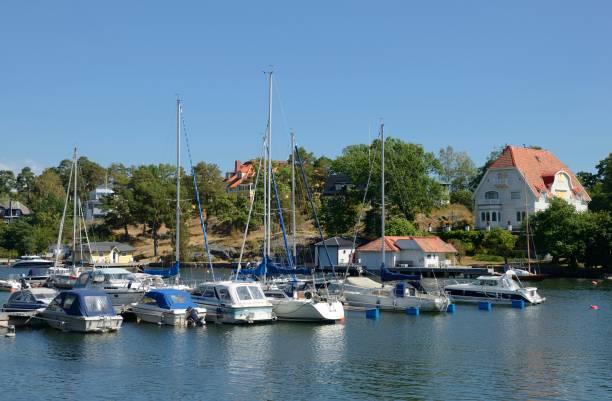 istock Nynshamn Archipelago with marina in summer and blue sky 1057499894