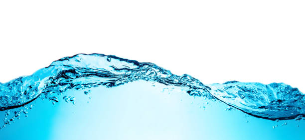 istock Blue water wave with bubbles close-up background texture isolated on top. Big size large photo. 1057500820