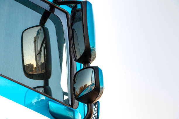 istock Truck outside mirror 1057502674