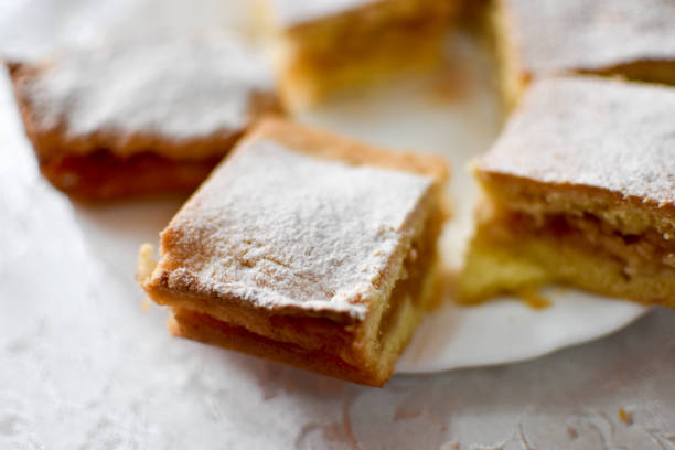 istock Homemade aromatic, fresh apple pie, closeup 1057515356