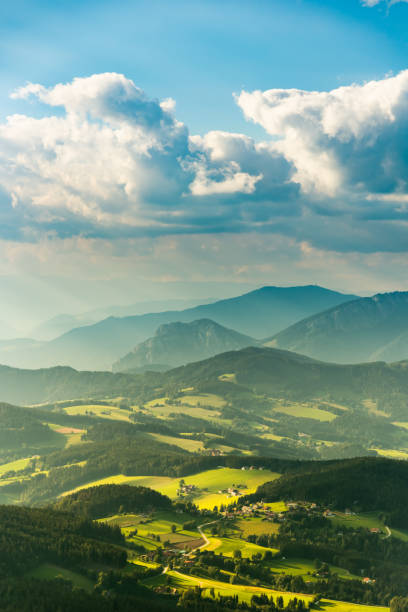View from Shockl mountain in Graz. Tourist spot in Graz