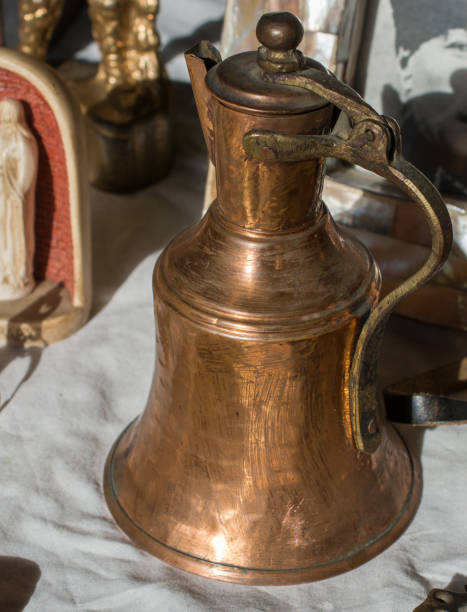 istock Very old style metal ewer water jar 1057538730