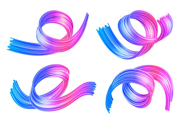 istock Vector realistic isolated abstract brush strokes for decoration and covering on the white background. 1057542798