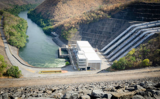 istock hydroelectric power plant on river 1057549814