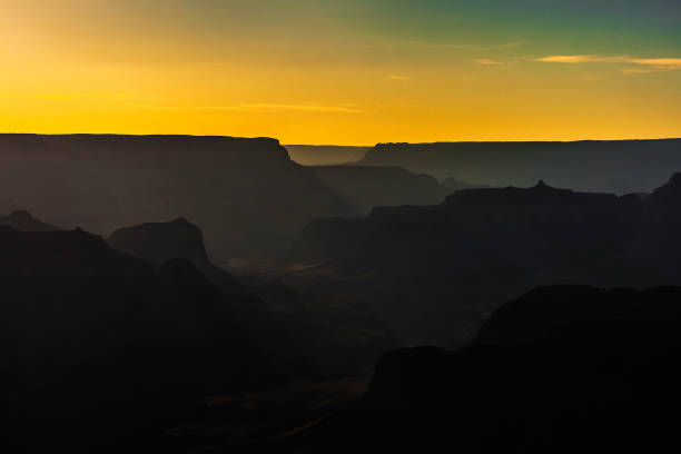 istock Grand Canyon sunset overlook, AZ, USA. 1057556418