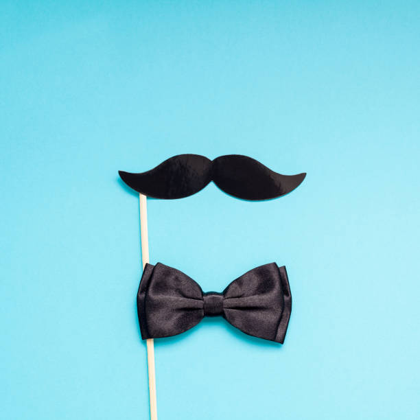 istock Paper moustaches for men fathers dad concept 1057566064
