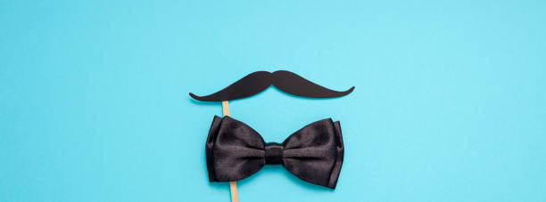 istock Paper moustaches for men fathers dad concept 1057566086