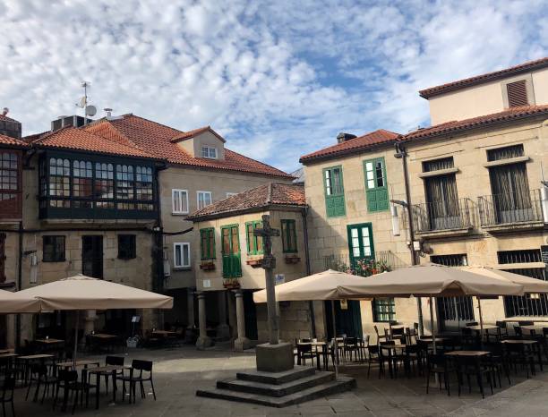 istock Pontevedra square in old town 1057569774