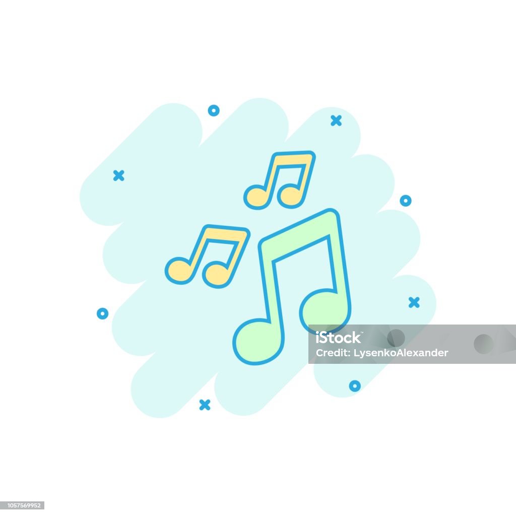 Biểu Tượng Nhạc Hoạt Hình Vector Theo Phong Cách Truyện Tranh Biểu ...