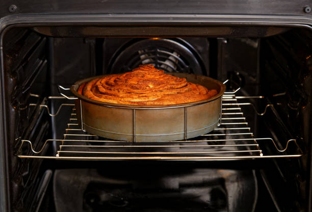 istock Homemade rolling pie with is cooked in the oven 1057570298