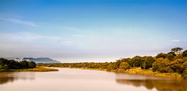 Landscape view of a lake in Kruger National Park