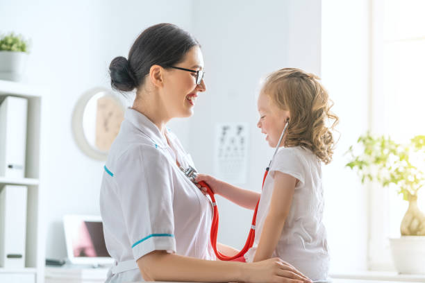 istock Doctor examining a child 1057582186