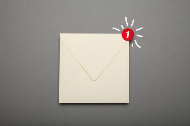 istock Newsletter notification, subscribe email. Information message, marketing envelope 1057582770