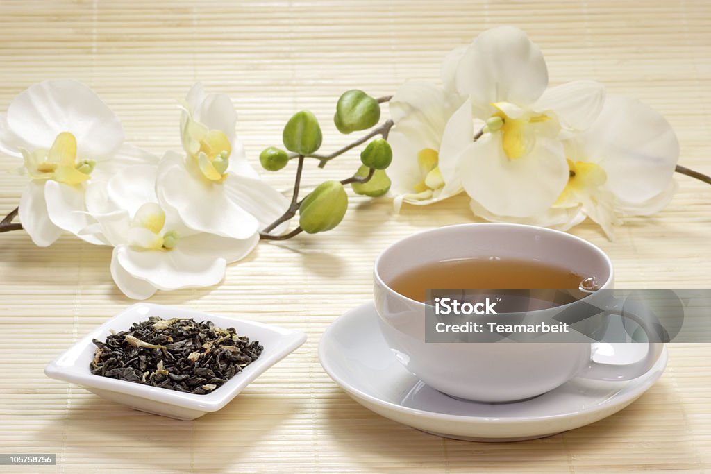 Taza de té de jazmín - Foto de stock de Bebida libre de derechos