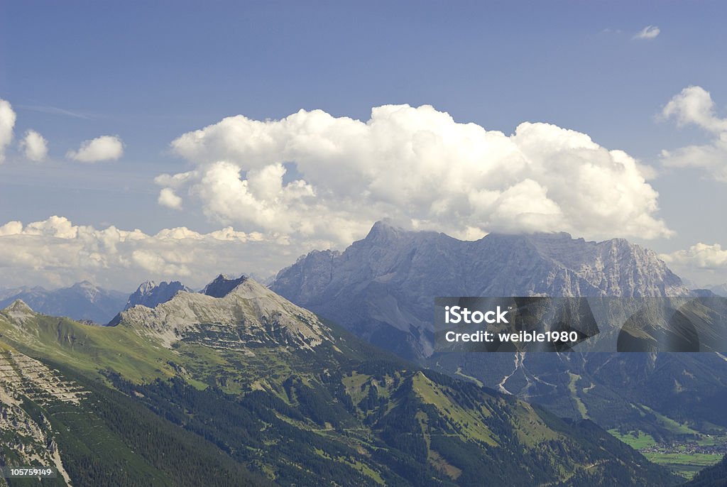 Mountain view to the &quot;Zugspitze&quot;  Cloud - Sky Stock Photo