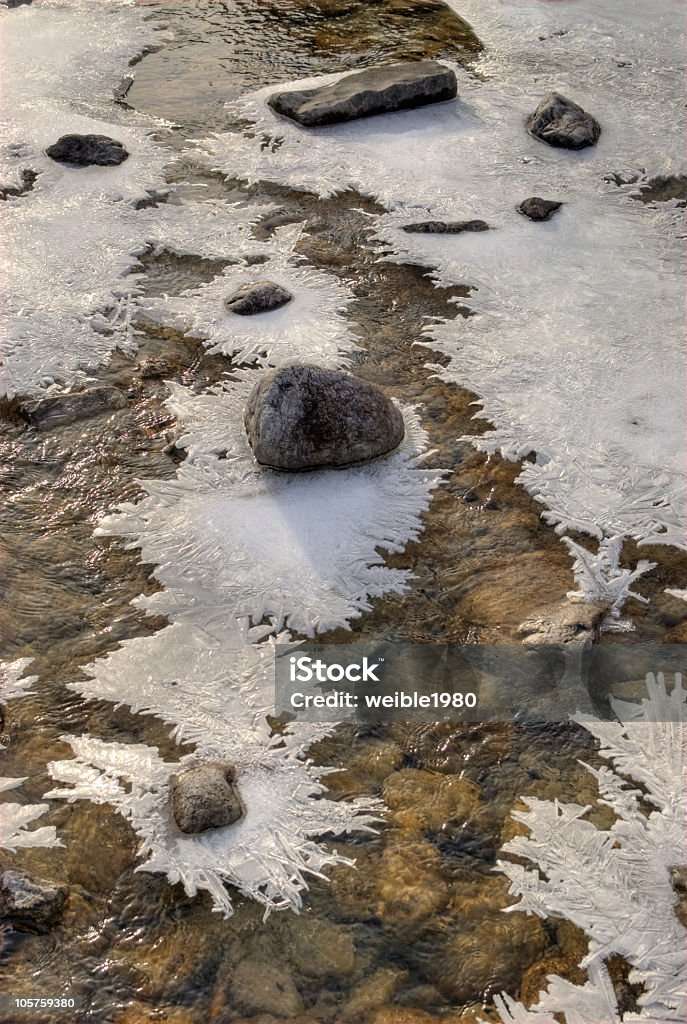 Frühling-letzten Eiszeit auf das Wasser - Lizenzfrei Bach Stock-Foto