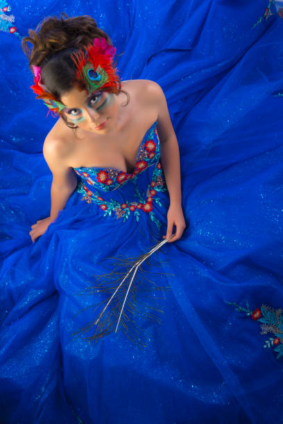 Fashion peacock woman