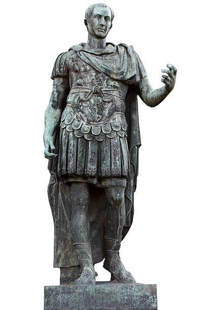 julius caesar - julius caesar augustus caesar statue rome 뉴스 사진 이미지