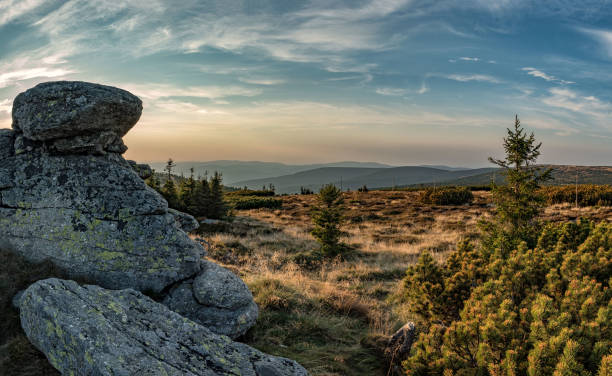 istock Panorama of Krkonose mountains 1057598588