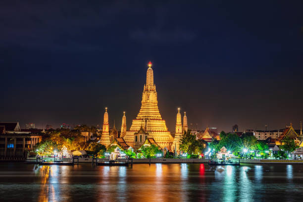 istock Bangkok Wat Arun Temple at Night Thailand 1057608210