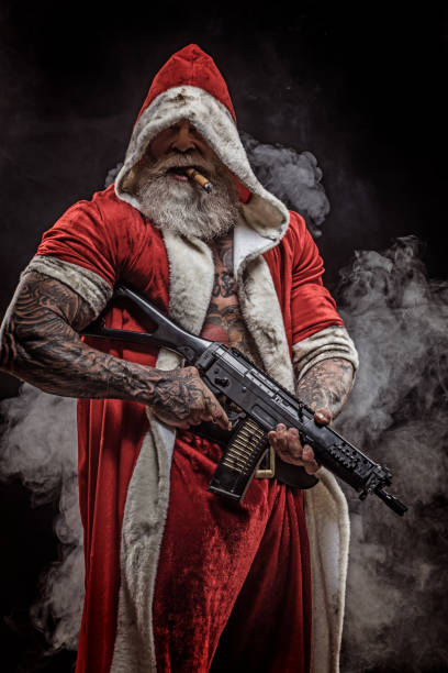istock Bad Santa Claus 1057617296