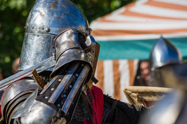 istock Knight's armour for historical reconstructions, close up 1057617798