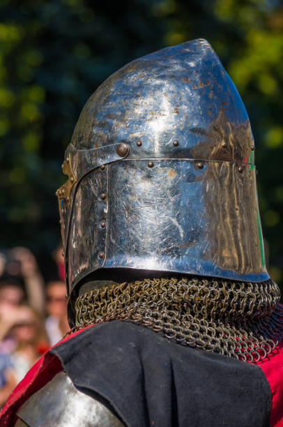 istock Knight's armour for historical reconstructions, close up 1057621890