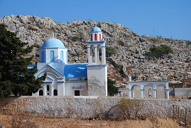 emborio cemetry, 할키 도서지역 - halki 뉴스 사진 이미지