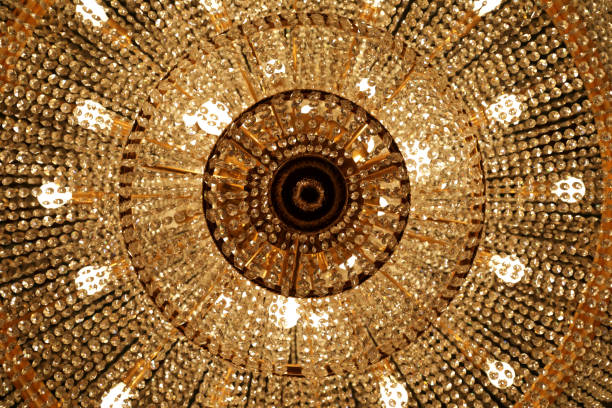 Part of crystal chandelier