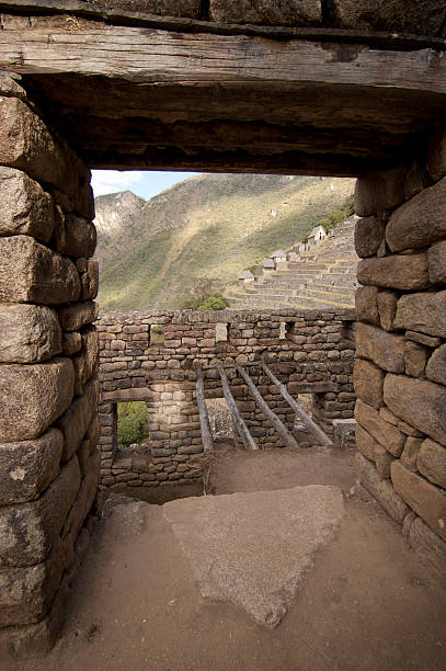 Machu Picchu Detail stock photo